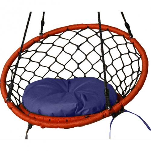 Small Dreamcatcher Swing Cushion in Navy Fabric